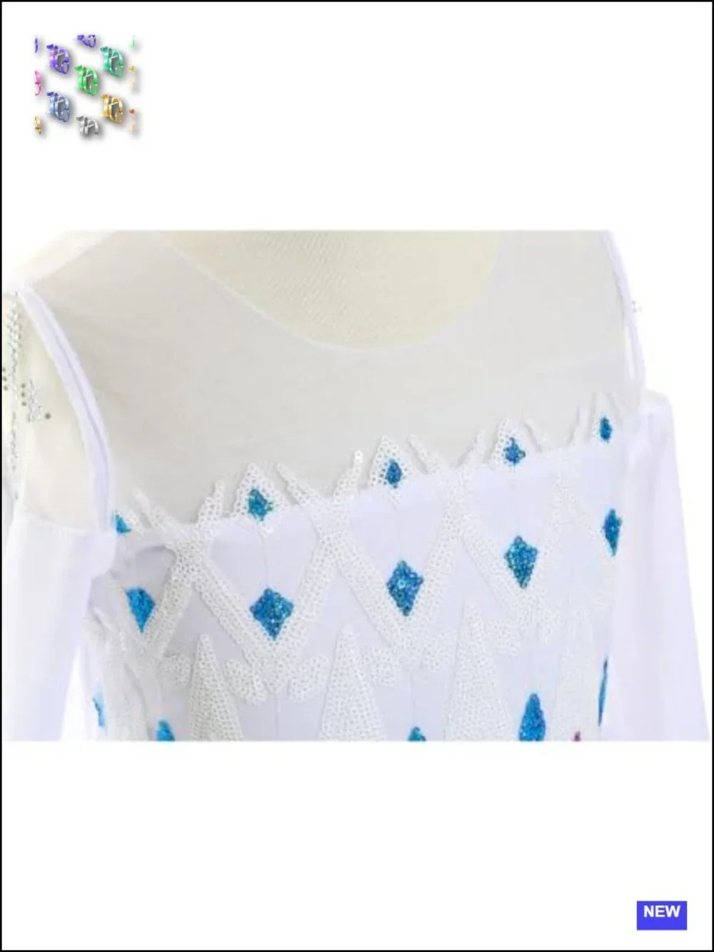 Girls Princess Costume Snow Queen Dress Up with Cape, Gloves, Crown and Wand